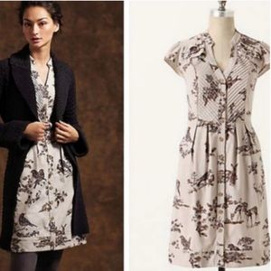 Anthropologie Maeve Southward Stop Corduroy Dress